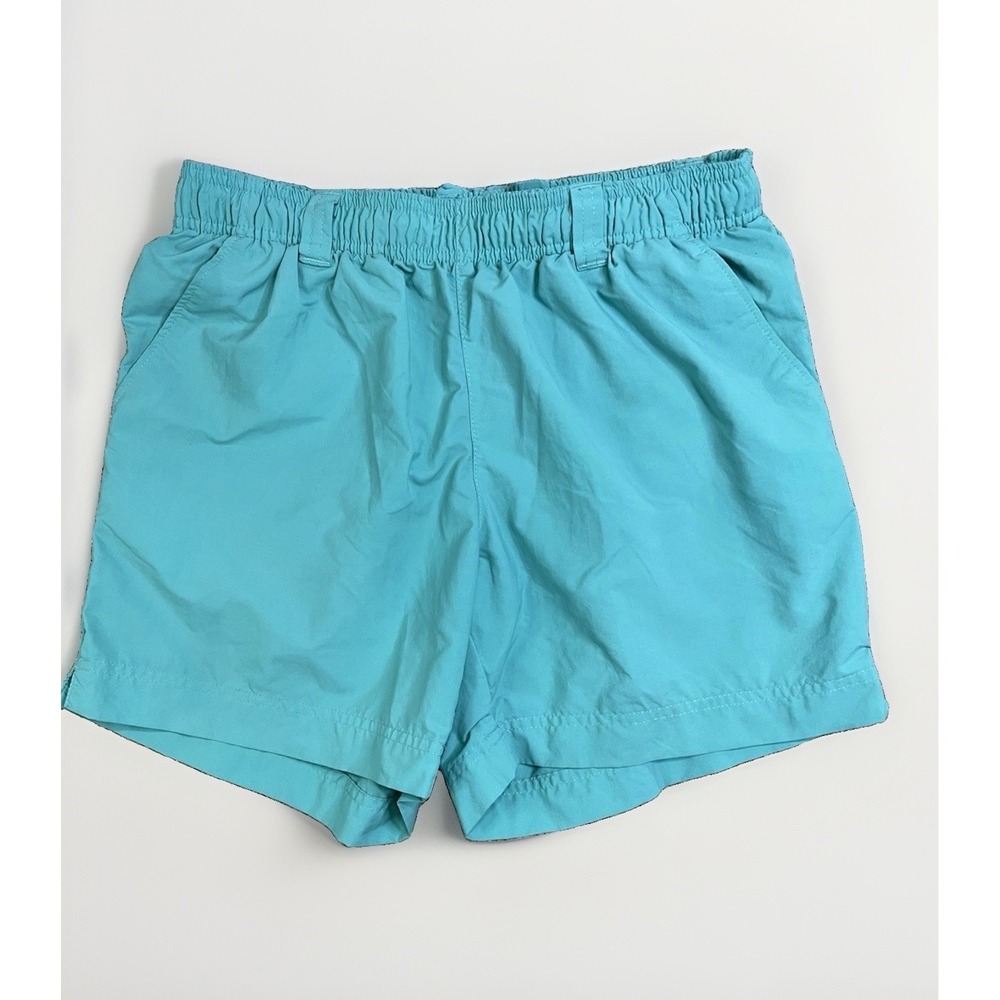 Columbia Swim Trunks Shorts Drawstring Waist Mens Size S Green